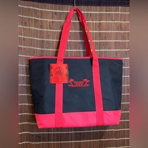 Trader Joe’s Reusable Insulated Bag, Large - Red/black